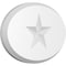 Ekena Millwork Standard Dalton Star Rosette With Beveled Edge, 7"W x 4 3/4"H x 1/2"P ROSP070X048X050DAL07 - alternate 1
